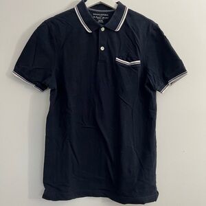 Banana Republic Dark Blue Polo with White Trim